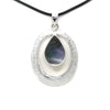 "Circle" Shiny Silver Shell Pendant
