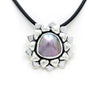 "Sol" Silver Pendant with Cortez Mabe Pearl by Priscila Canales