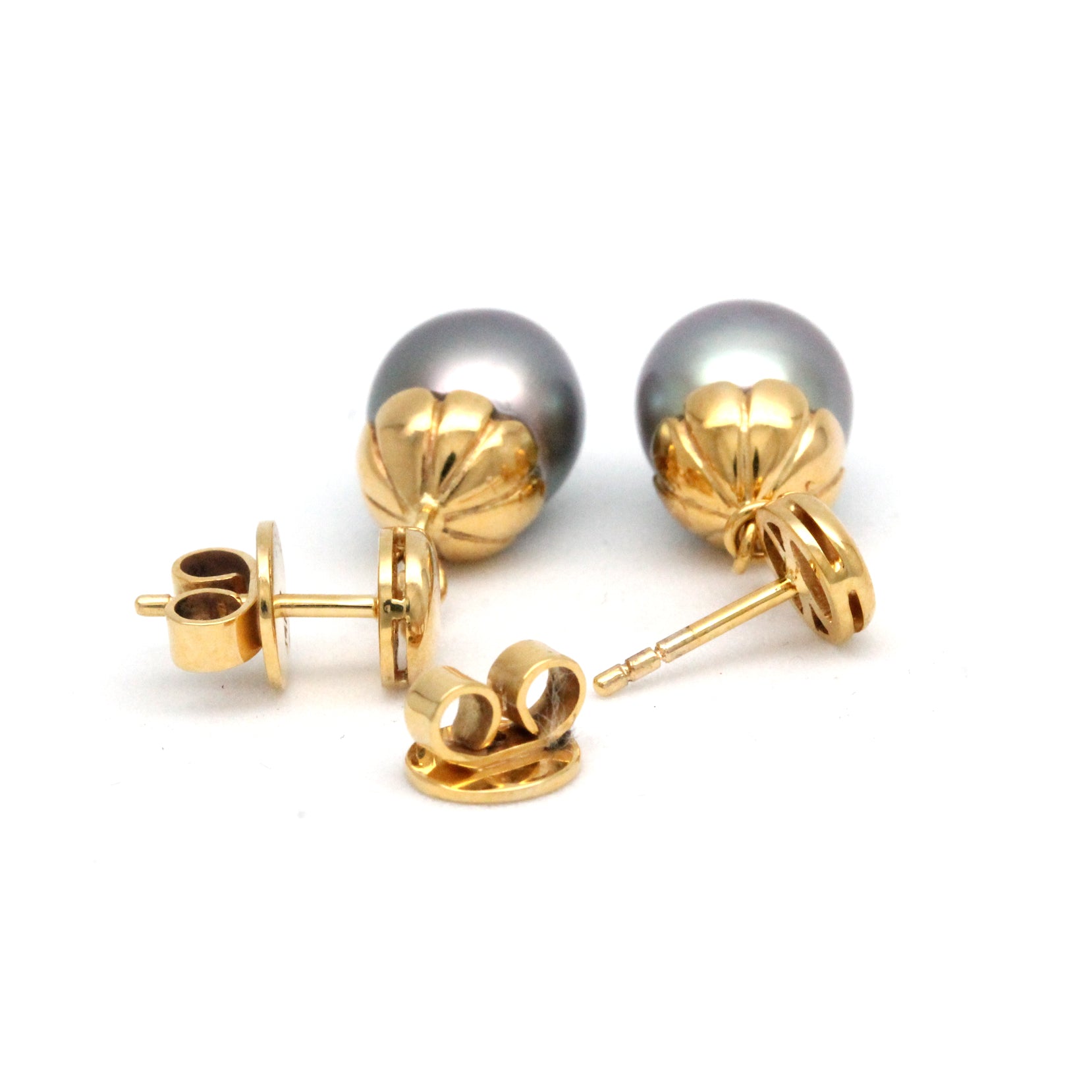 Extraordinary Cortez pearls in short-hanging Earrings14k