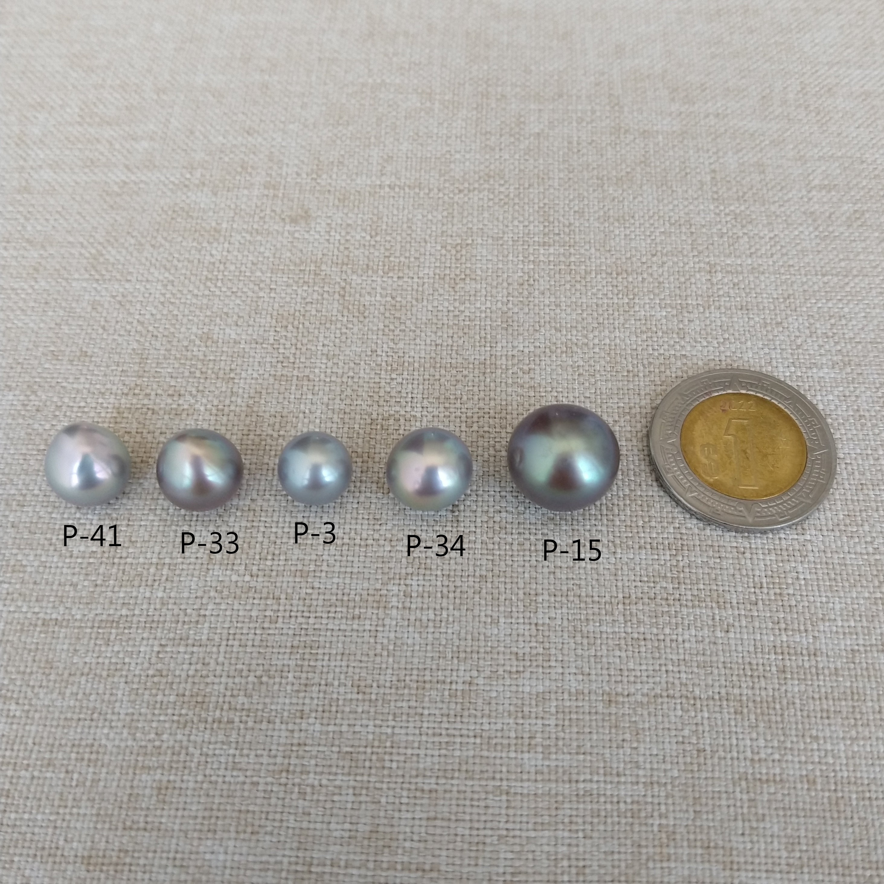 Dark Drop 9 x 10 mm Cortez Pearl (P-33)