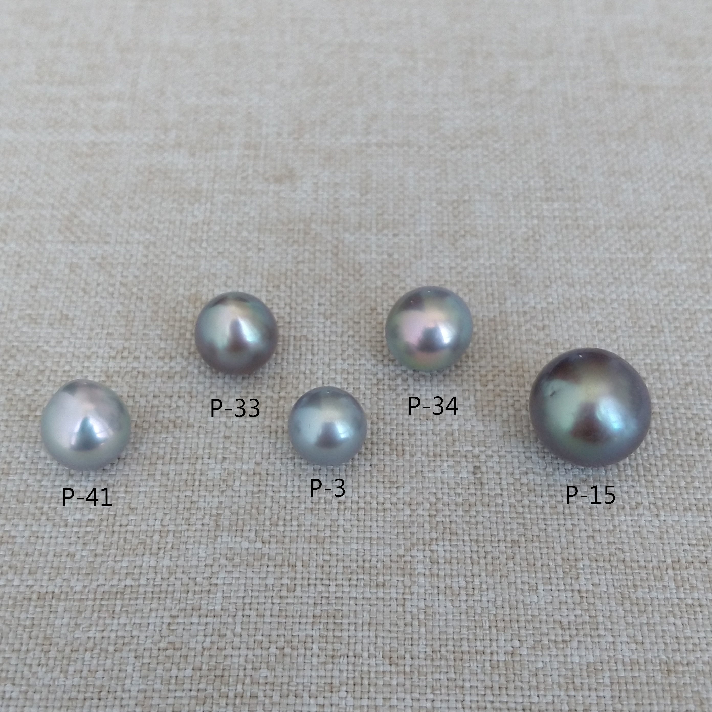 Near-Round 9.5 x 9.7 mm Cortez Pearl (P-34)