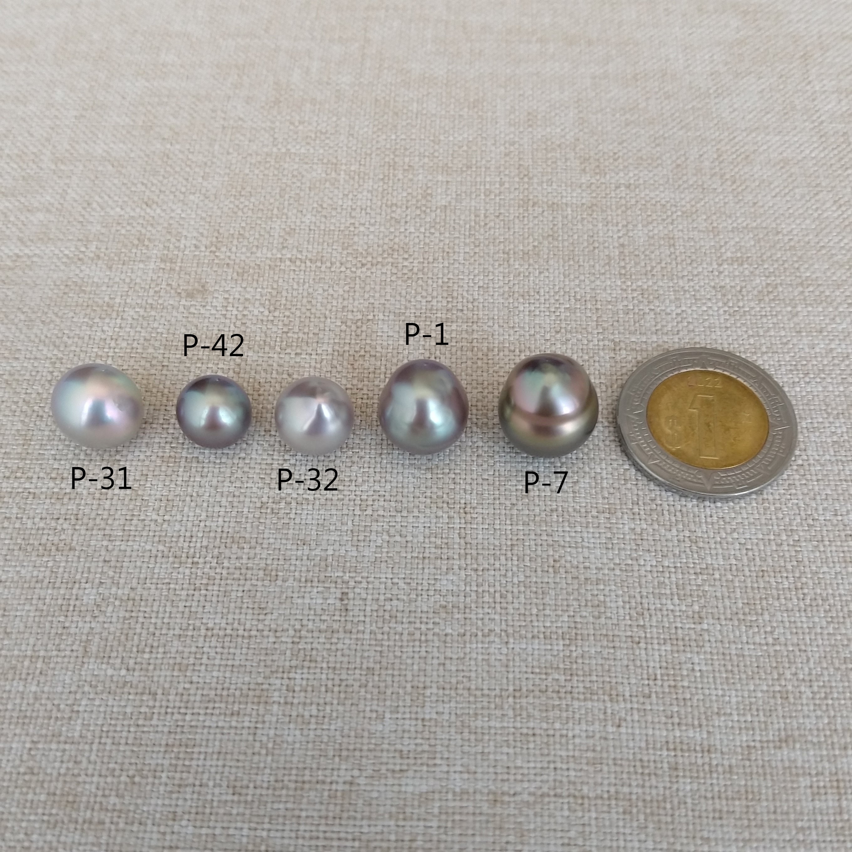 Drop (short) 9.7 x 10.4 mm Cortez Pearl (P-31)
