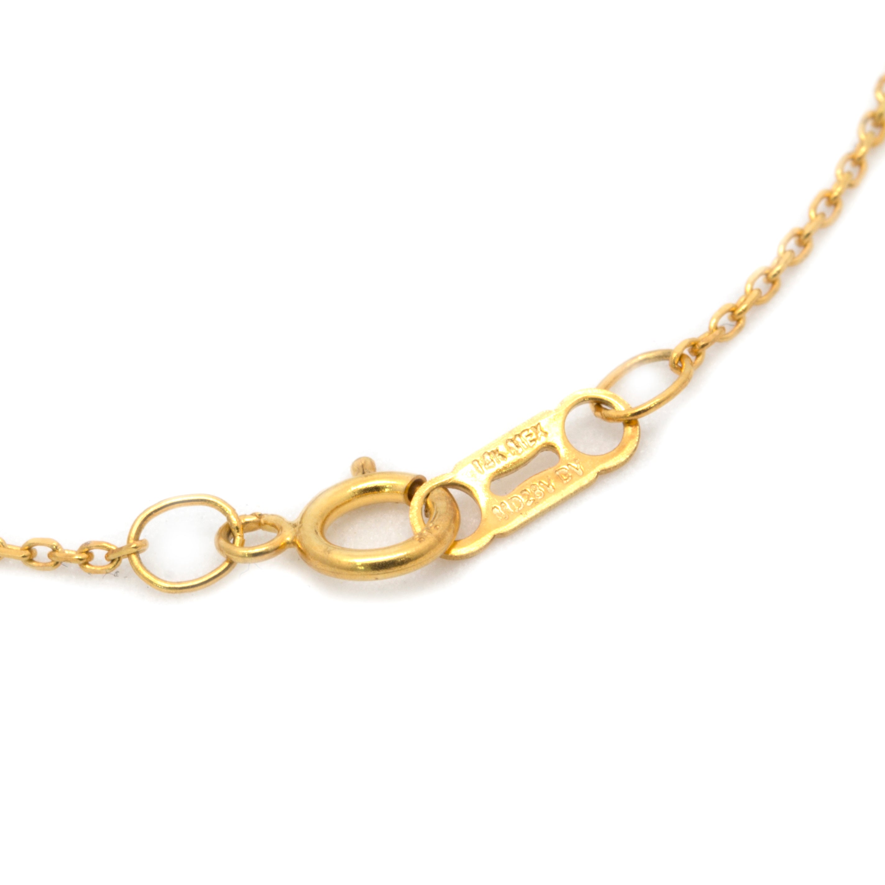 "Taurus (April 20th - May 20th)" 14K Yellow Gold Pendant and Chain with Cortez Keshi Pearls