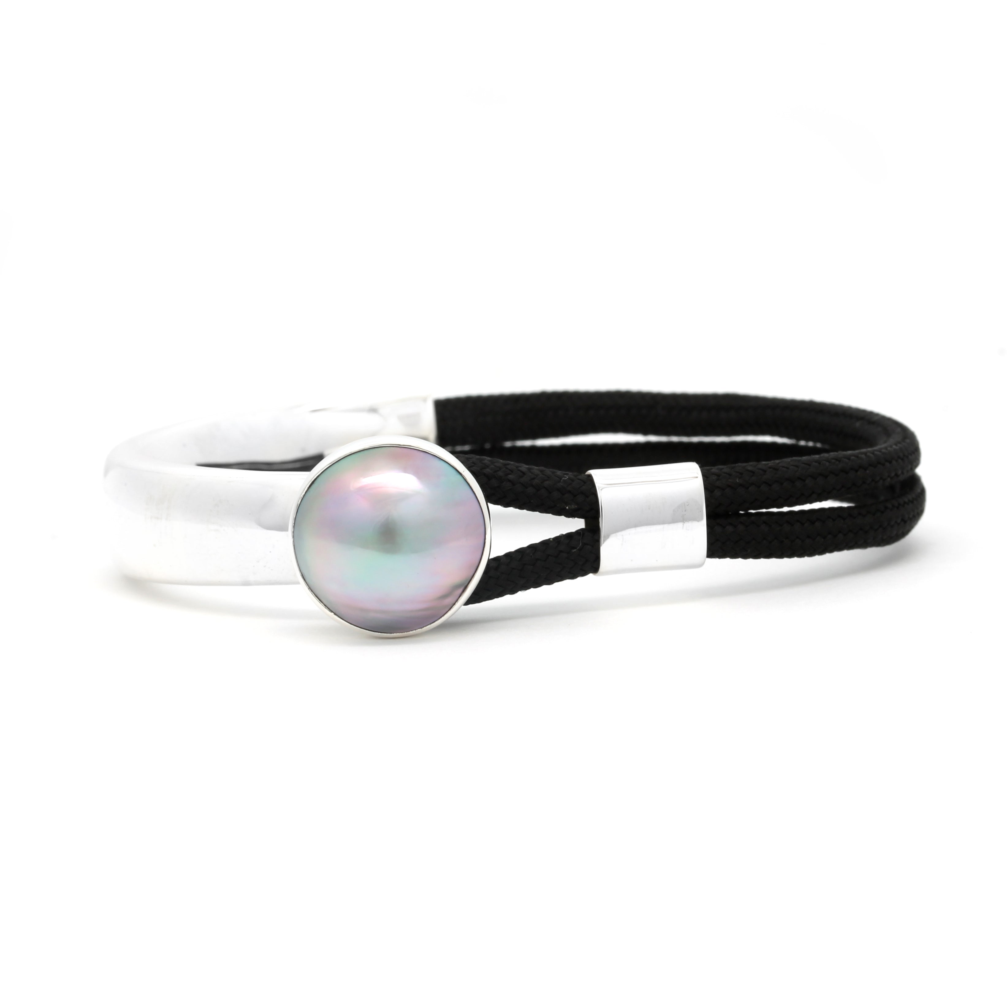 Mabe Pearl Silver Bracelet