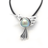 "Hummingbird" Silver Pendant with Cortez Mabe Pearl