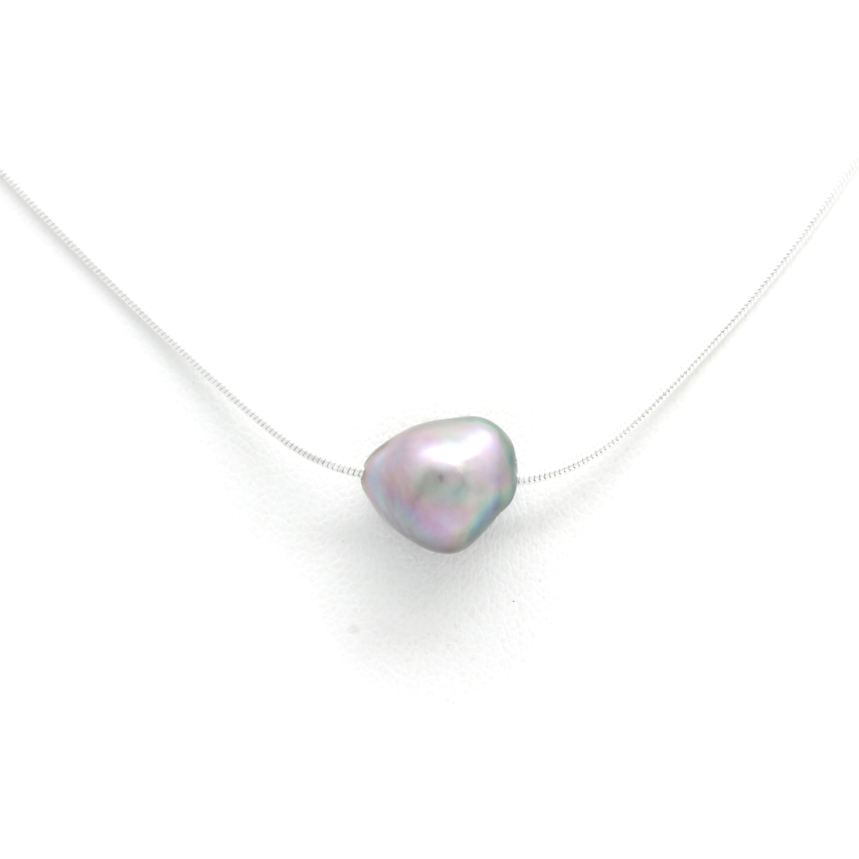 Silver Chain with Cortez Pearl