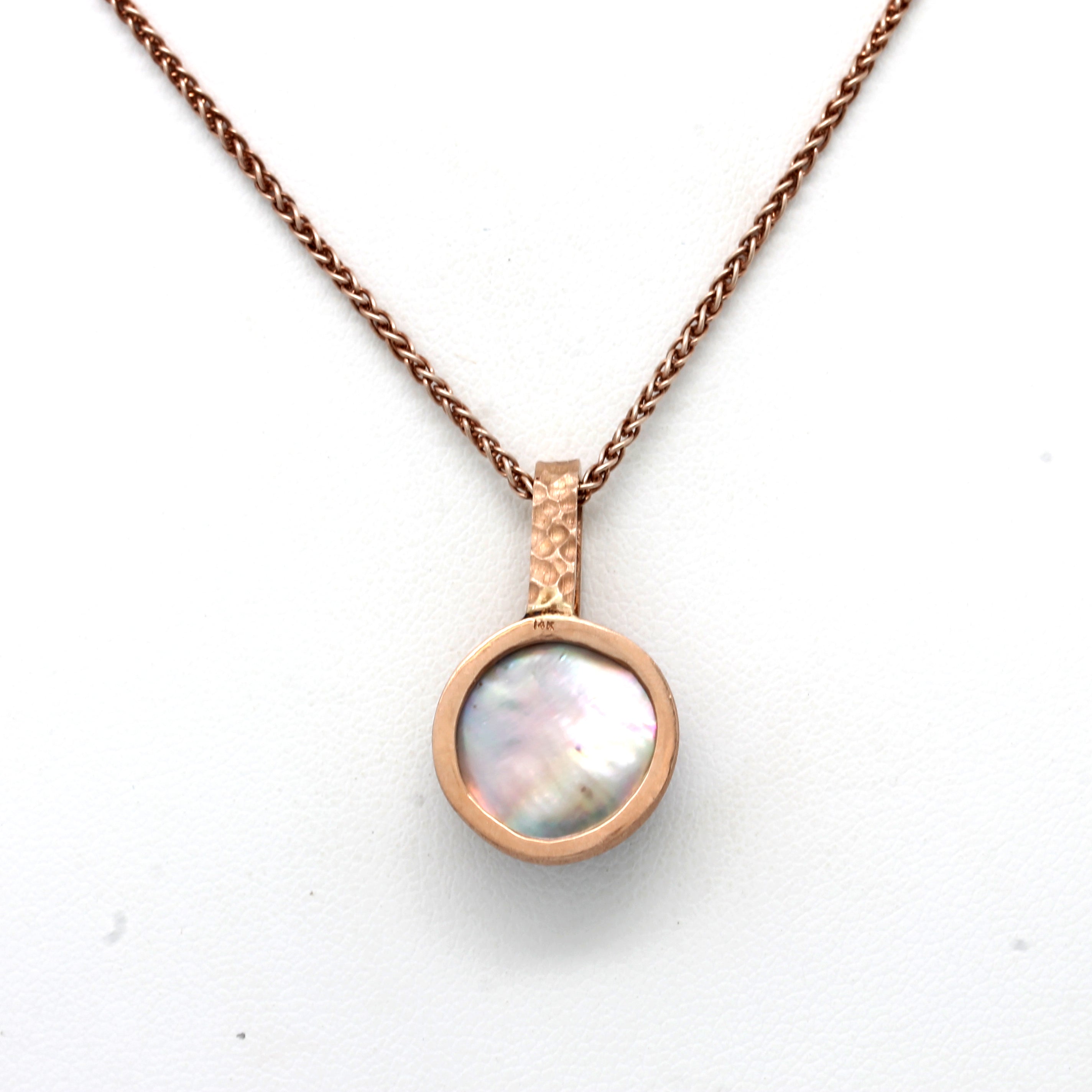 14K Rose Gold & Cortez Mabe Pearl Pendant by Kathe Mai
