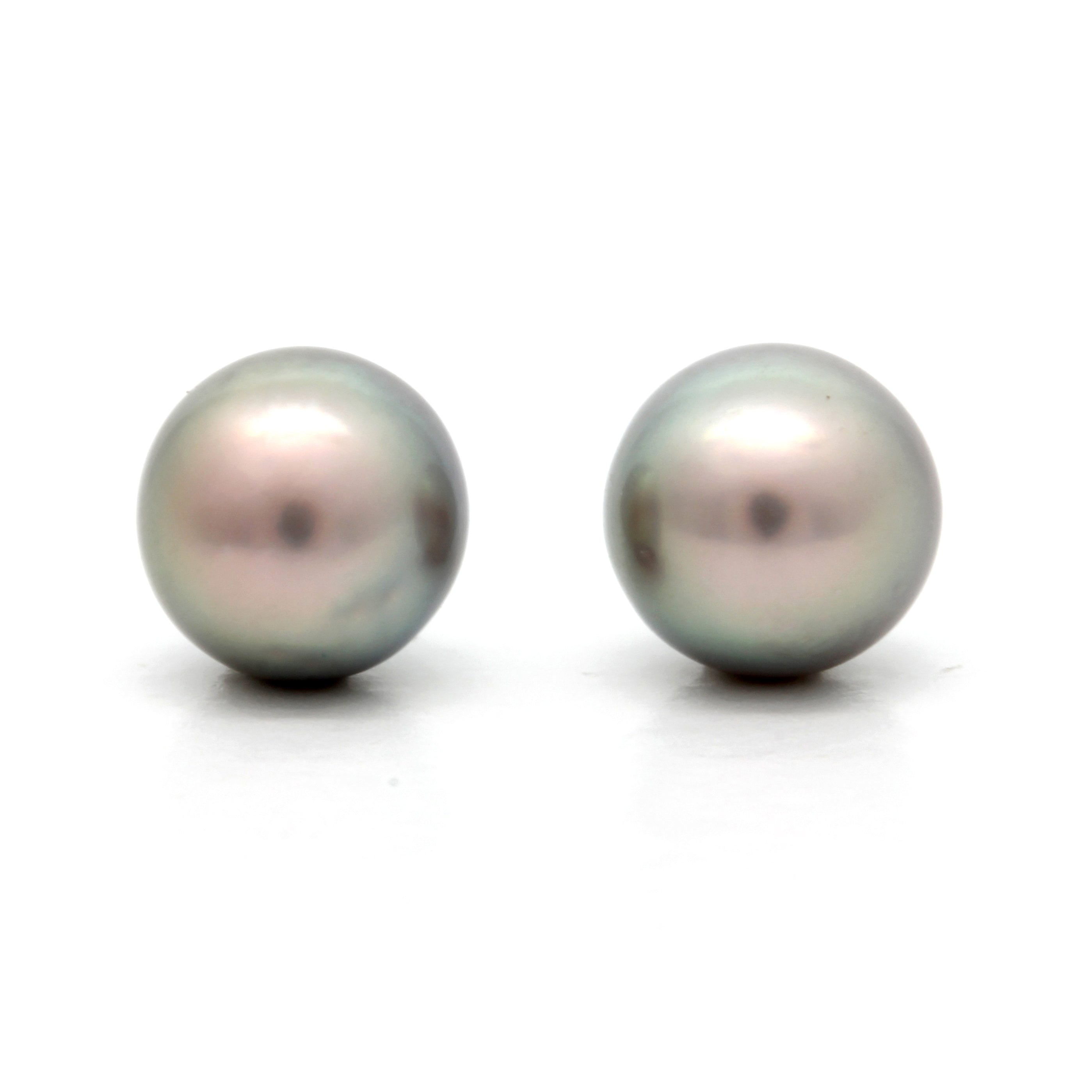 Pair of 9.5 mm Baroque Cortez Pearls